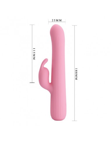 Wibrator punktu G - JULIAN USB 4 Rotacji 4 Funkcji - Wibratory Króliczki - 5