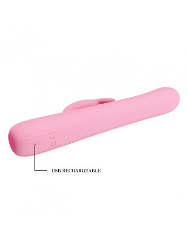 Wibrator punktu G - JULIAN USB 4 Rotacji 4 Funkcji - Wibratory Króliczki - 7