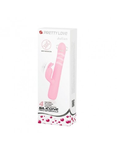 Wibrator punktu G - JULIAN USB 4 Rotacji 4 Funkcji - Wibratory Króliczki - 9