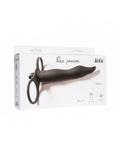 Strapon Z Wibracjami Pure Passion Flirtini Black - Strap-ony, dilda na pasku z wibracją - 1