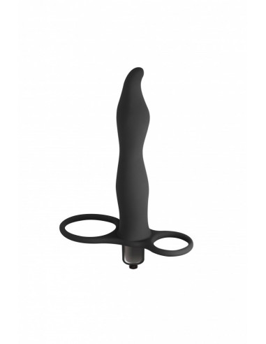 Strapon Z Wibracjami Pure Passion Flirtini Black - Strap-ony, dilda na pasku z wibracją - 2