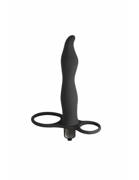 Strapon Z Wibracjami Pure Passion Flirtini Black - Strap-ony, dilda na pasku z wibracją - 2