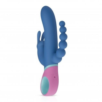 Wibrator podwójny Vice z 3 silnikami, 12 trybami rotacji i 13 trybami wibracji, 23 cm - 1 2