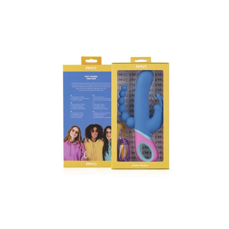 Wibrator podwójny Vice z 3 silnikami, 12 trybami rotacji i 13 trybami wibracji, 23 cm - 7