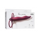 Strapon Z Wibracjami Pure Passion Flirtini Wine Czerwony - 1