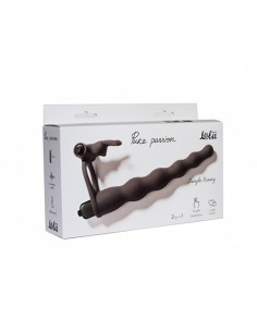 Strapon Z Wibracjami Pure Passion Jungle Bunny Black - Strap-ony, dilda na pasku z wibracją - 1