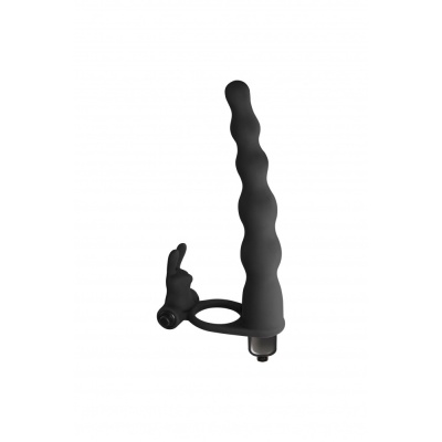 Strapon Z Wibracjami Pure Passion Jungle Bunny Czarny - 1 2