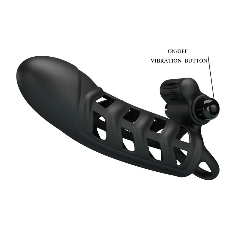 Rękaw na penisa Penis Sleeve II z 10 funkcjami wibracji, 18,8 cm - 6