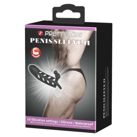 Rękaw na penisa Penis Sleeve II z 10 funkcjami wibracji, 18,8 cm - 8