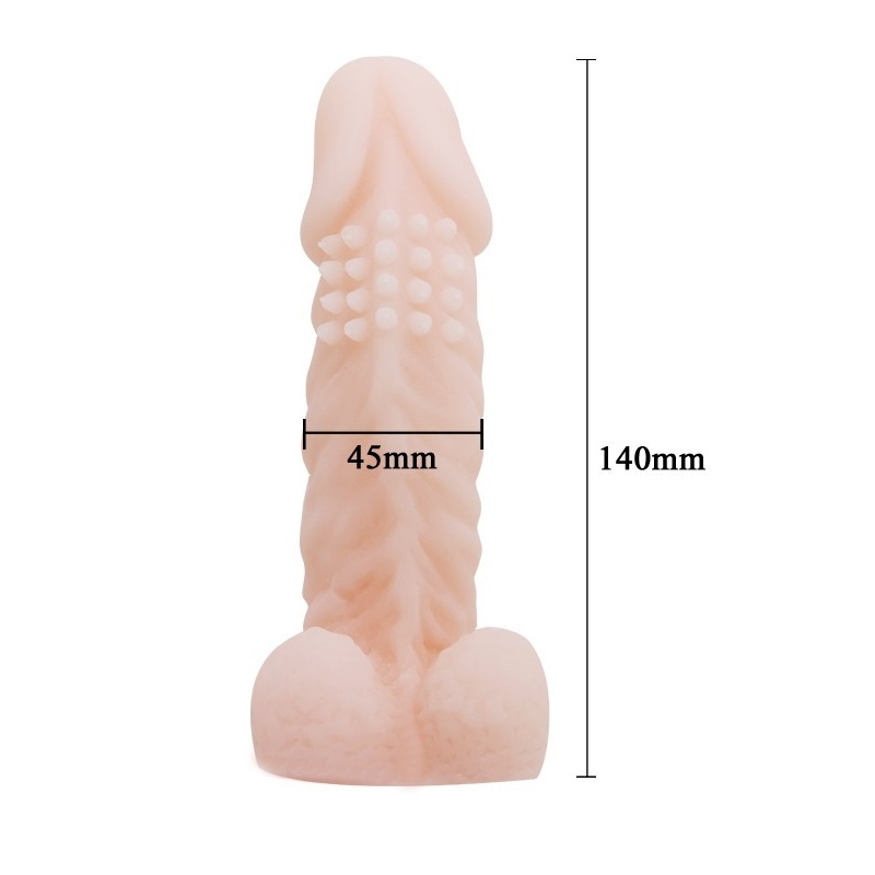 Nakładka na penisa Wolftooth Sleeve z wypustkami, 14,4 cm długości - 4