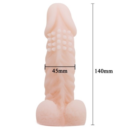 Nakładka na penisa Wolftooth Sleeve z wypustkami, 14,4 cm długości - 4
