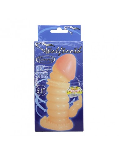 Stymulująca Nakładka Na Penisa - Wolftooth Sleeve 08 - Przedłużki i nakładki na penisa - 3