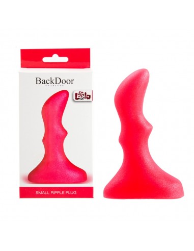 Korek analny Small Ripple Plug Pink - Korki analne pozostałe - 3