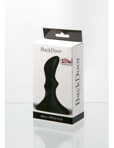 Korek analny Small Ripple Plug Black - Korki analne pozostałe - 1