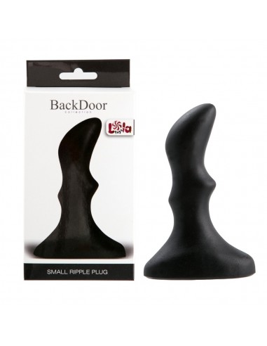Korek analny Small Ripple Plug Black - Korki analne pozostałe - 3
