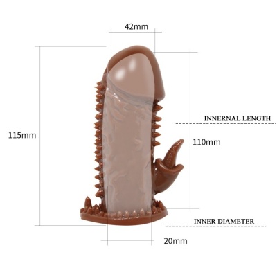Nasadka penisa Wolftooth Sleeve z wypustkami, ok. 17 cm - 1 2
