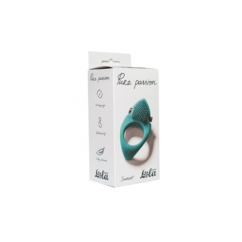 Erektion Vibroring Sunset Green - silikonowy pierścień erekcyjny z wibracją, średnica wewnętrzna 3 cm, średnica zewnętrzna 4,5 c - 2