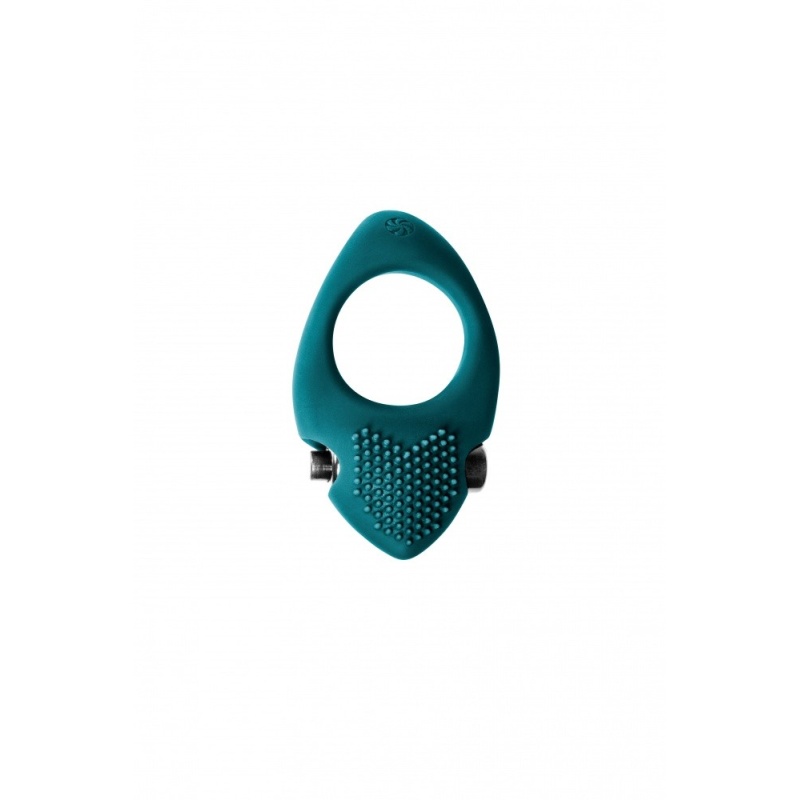 Erektion Vibroring Sunset Green - silikonowy pierścień erekcyjny z wibracją, średnica wewnętrzna 3 cm, średnica zewnętrzna 4,5 c - 1