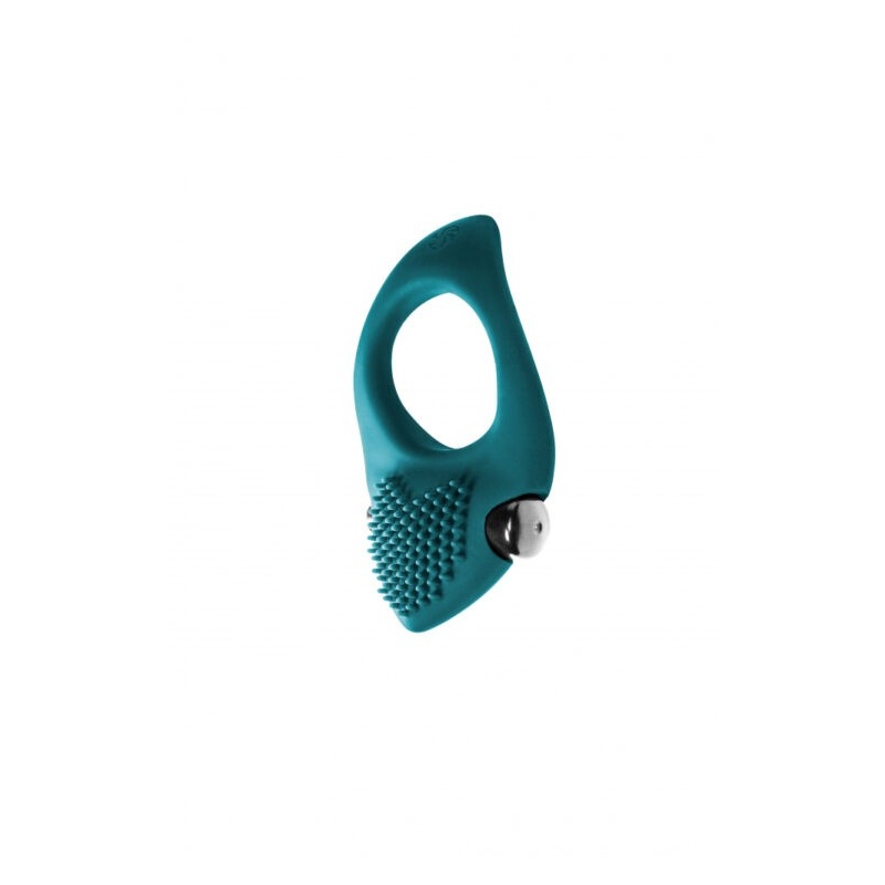 Erektion Vibroring Sunset Green - silikonowy pierścień erekcyjny z wibracją, średnica wewnętrzna 3 cm, średnica zewnętrzna 4,5 c - 3