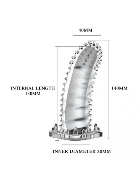 Stymulująca Nakładka Na Penisa - Brave Man 02 - Przedłużki i nakładki na penisa - 5