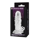 Nakładka na penisa Brave Man Vibrating z wibracją, 18 cm - 5