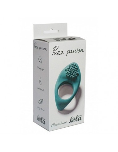 Pierścień z wibracjami Erection Pure Passion Moonshine Zielony - Pierścienie erekcyjne wibrujące - 2