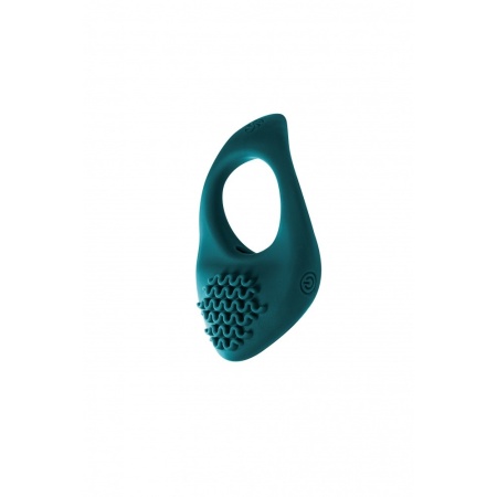 Pierścień erekcjny z wibracją Moonshine Green - elastyczny silikon, średnica wewnętrzna 3 cm - 3