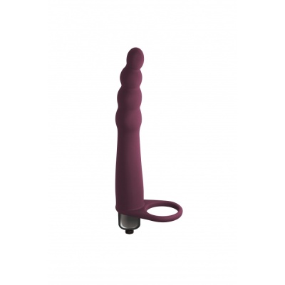 Strapon Z Wibracjami Pure Passion Bramble Wine Czerwony - 1 2