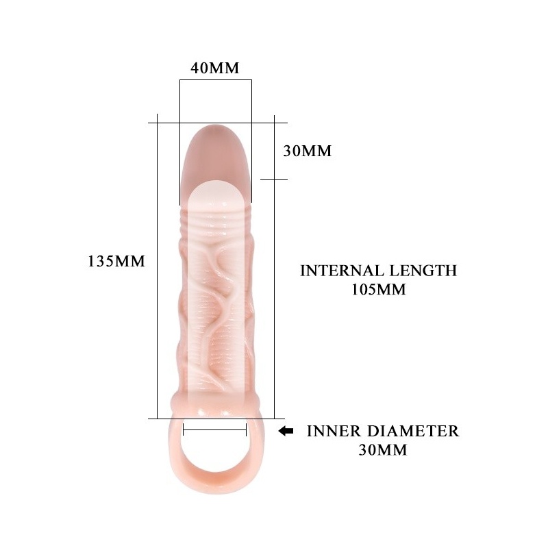 Przedłużacz penisa Man Extension Vibrating 18 cm - 5
