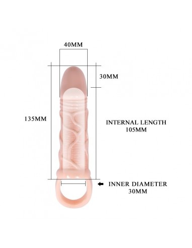 Wibrująca Nakładka Na Penisa - Man Extension 10A - Przedłużki i nakładki na penisa - 5