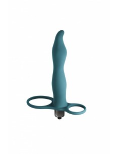 Strapon Z Wibracjami Pure Passion Flirtini Green - Strap-ony, dilda na pasku z wibracją - 1 2