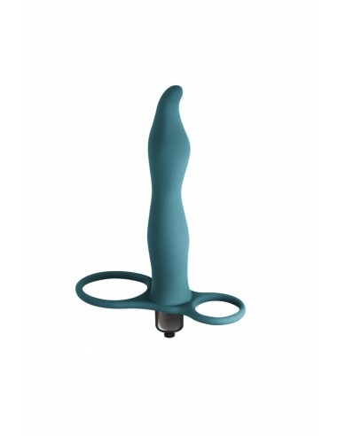 Strapon Z Wibracjami Pure Passion Flirtini Green - Strap-ony, dilda na pasku z wibracją - 2