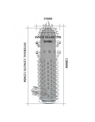 Stymulująca Nakładka Na Penisa Sleeve 45C - Przedłużki i nakładki na penisa - 4