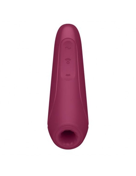 Stymulator łechtaczki Curvy 1+ Air Pulse Stimulator + Vibration Rose Red - Stymulatory łechtaczki bezdotykowe - 6