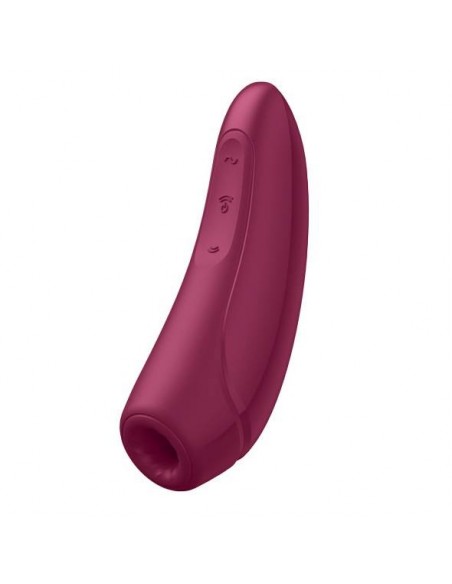 Stymulator łechtaczki Curvy 1+ Air Pulse Stimulator + Vibration Rose Red - Stymulatory łechtaczki bezdotykowe - 3