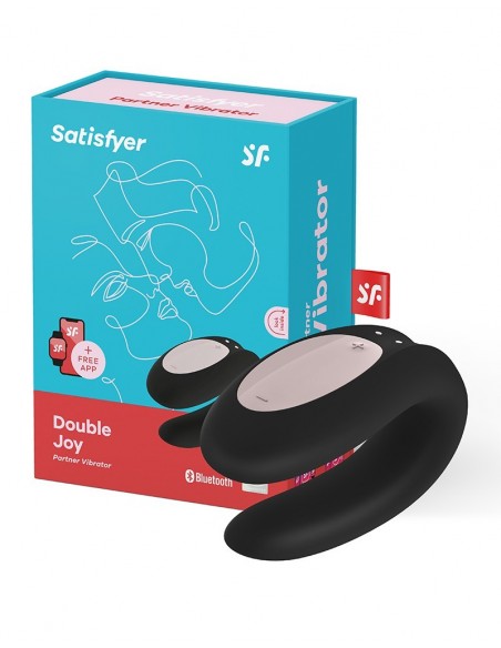 Sterowany Telefonem Wibrator Double Joy dla Par  - WIBRATORY DLA PAR - 1