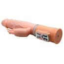 Wibrator Fire Dragon z 5 wibracjami i 5 obrotami, funkcją grzania do 48°C oraz stymulatorem łechtaczki, długość 26 cm, średnica - 3