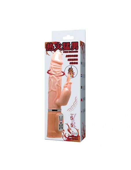 Wibrator króliczek BAILE - Fire Dragon 5 Funkcji wibracji, 5 Rotacji, Funkcja grzania - Wibratory Króliczki - 8