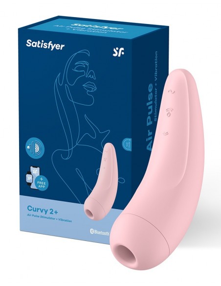 Bezdotykowy Stymulator Łechtaczki i Wibracje Curvy 2+ Air Pulse - Wibratory Bezdotykowe - 3