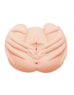 Realistyczna Wagina I Anus Z Rękami I Wibracjami - Masturbatory i Sztuczne pochwy - 1 2