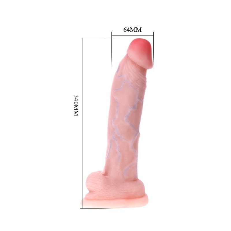 Dildo Super Emperor z przyssawką, 34 cm - 6