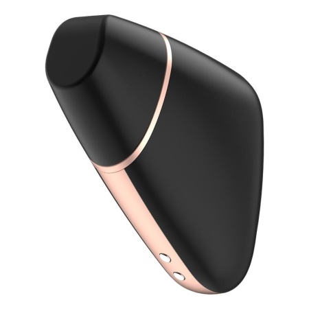 Stymulator łechtaczki Satisfyer Love Triangle Air Pulse + Wibracje, czarny, 10,6 cm - 1