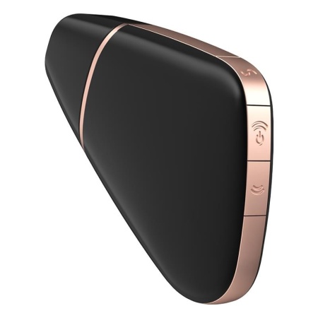 Stymulator łechtaczki Satisfyer Love Triangle Air Pulse + Wibracje, czarny, 10,6 cm - 4