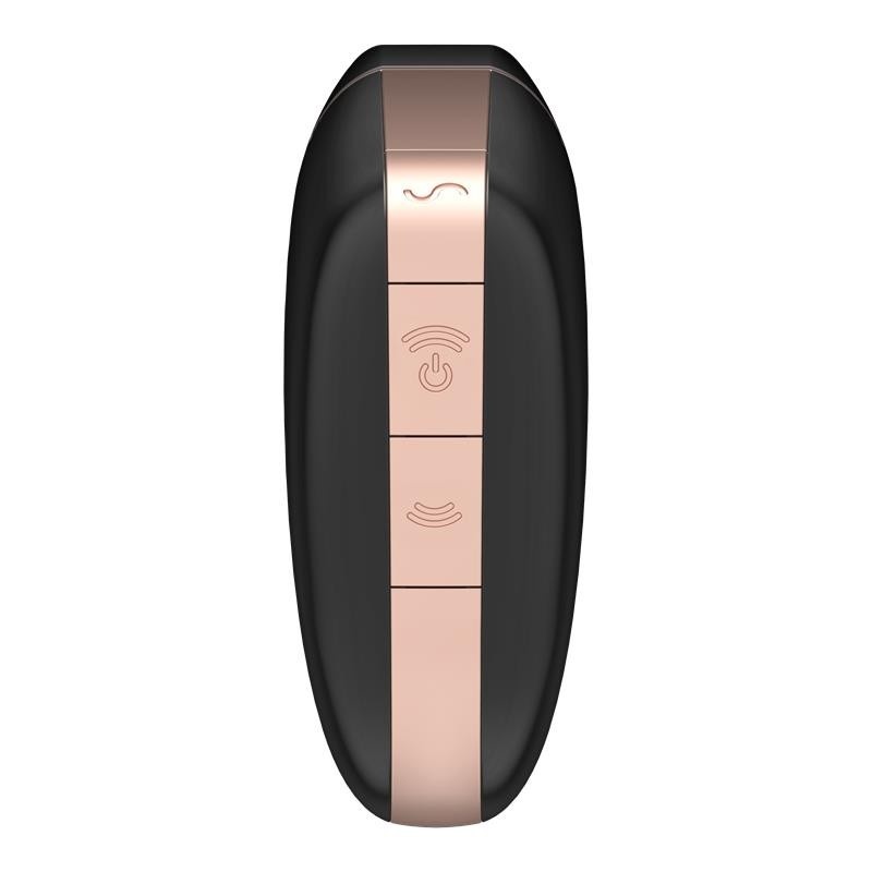 Stymulator łechtaczki Satisfyer Love Triangle Air Pulse + Wibracje, czarny, 10,6 cm - 6