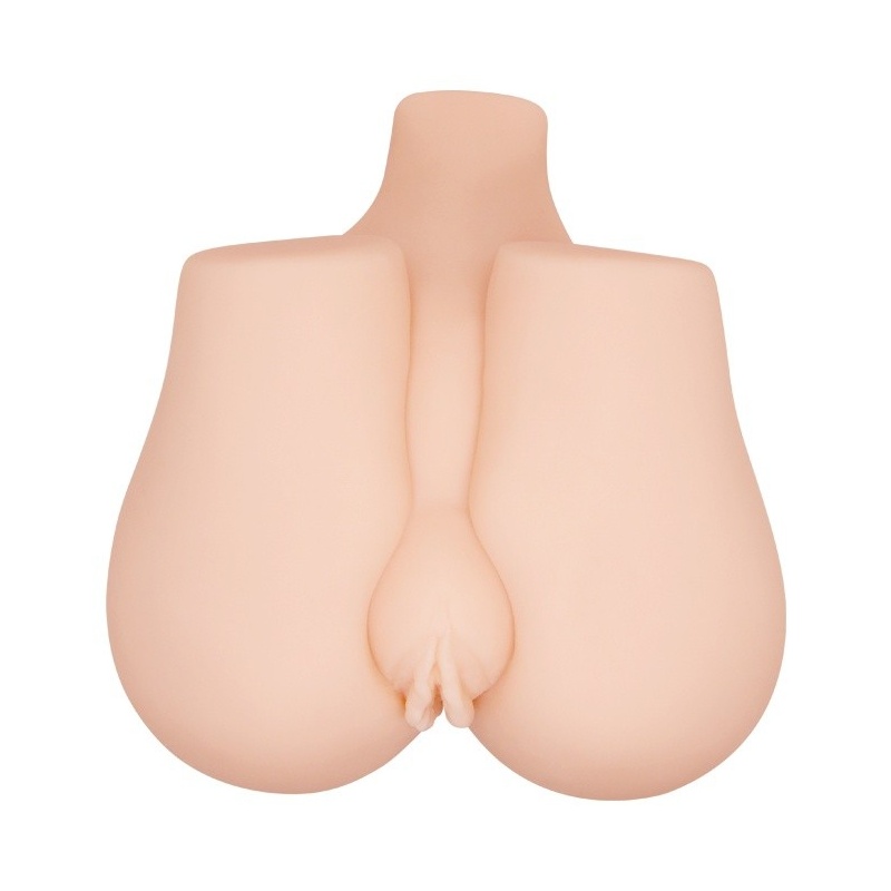 Masturbator Realistic Vagina & Anal Vibrating z dwoma otworami, 20 x 19 x 11,5 cm - 6