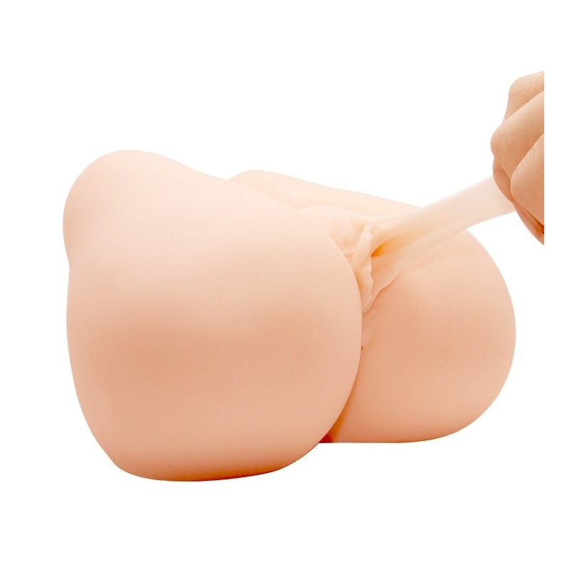 Masturbator Realistic Vagina & Anal Vibrating z dwoma otworami, 20 x 19 x 11,5 cm - 7