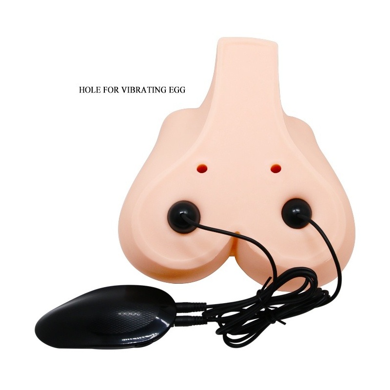 Masturbator Realistic Vagina & Anal Vibrating z dwoma otworami, 20 x 19 x 11,5 cm - 9