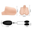 Masturbator Realistic Vagina & Anal Vibrating z dwoma otworami, 20 x 19 x 11,5 cm - 11