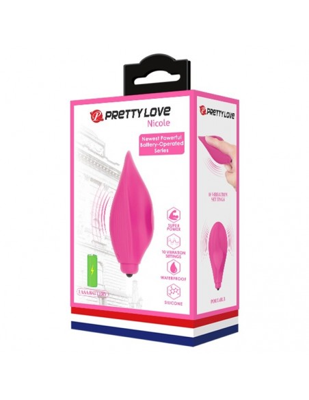 Stymulator łechtaczki Pretty Love - Nicole 10 Function - Stymulatory łechtaczki - 10
