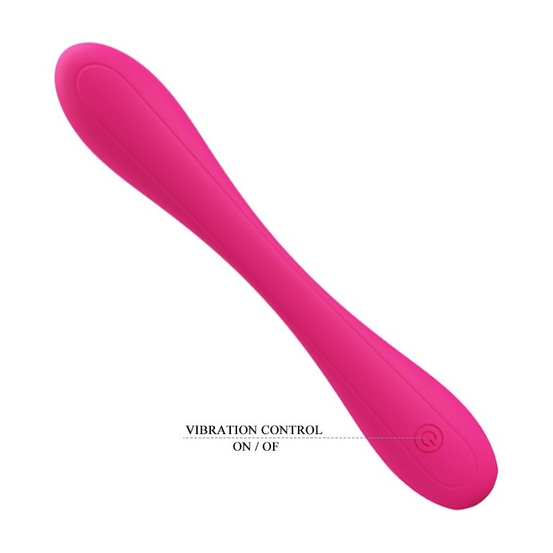 Wibrator Yedda elastyczny z podwójną stymulacją, 17,1 cm - 6